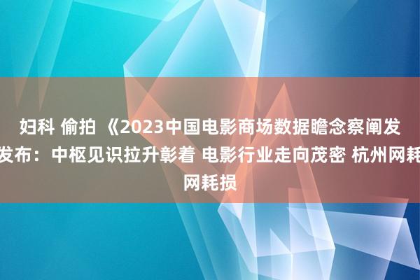 妇科 偷拍 《2023中国电影商场数据瞻念察阐发》发布：中枢见识拉升彰着 电影行业走向茂密 杭州网耗损