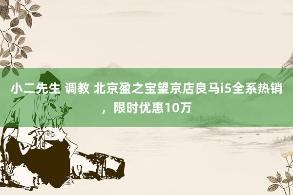 小二先生 调教 北京盈之宝望京店良马i5全系热销，限时优惠10万