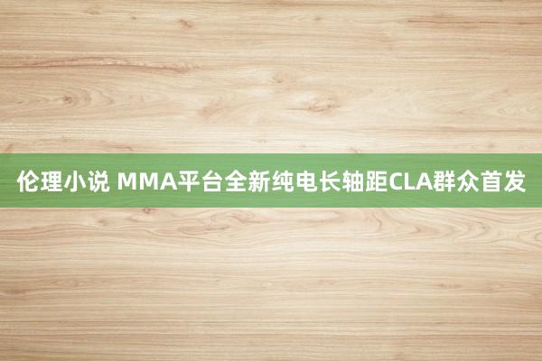 伦理小说 MMA平台全新纯电长轴距CLA群众首发