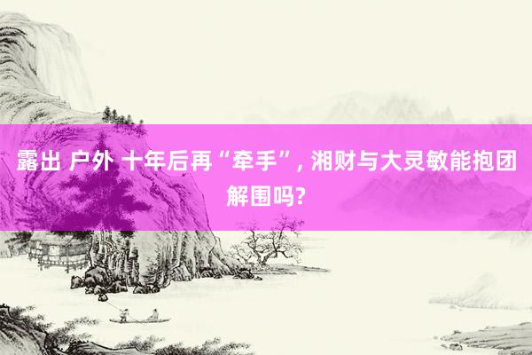 露出 户外 十年后再“牵手”， 湘财与大灵敏能抱团解围吗?
