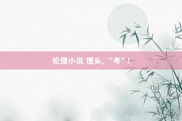 伦理小说 埋头， “考”!